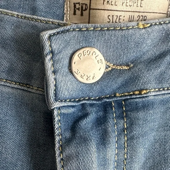 Free People Light Blue Flare Jeans - Picture 6 of 13